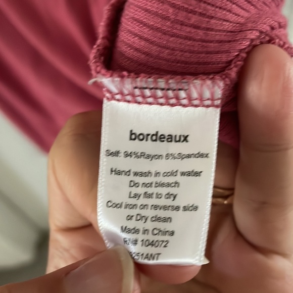 *CLOSET CLOSING* Anthropologie Bordeaux lounge dress - Picture 5 of 5